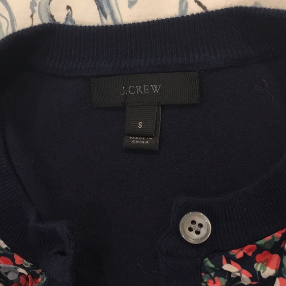 J Crew ruffle front cardigan - Picture 3 of 6